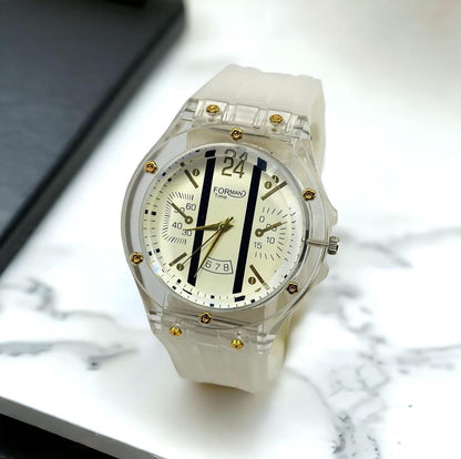 Analogue Transparent Strap Watch