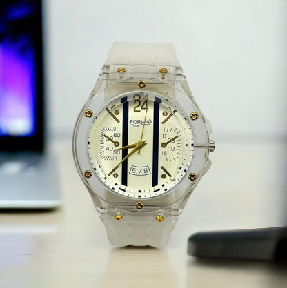 Analogue Transparent Strap Watch