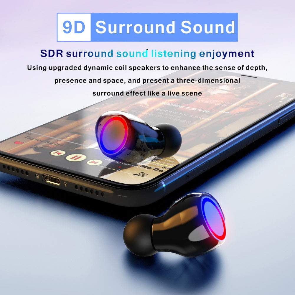 M12 TWS Bluetooth 5.0 Wireless HiFi Stereo Earphone